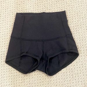 Black rare vintage Lululemon spandex shorts